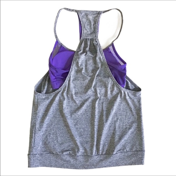 Forever 21 Workout Tank Top Size XS Racerback With Built In Sports Bra - Picture 2 of 6